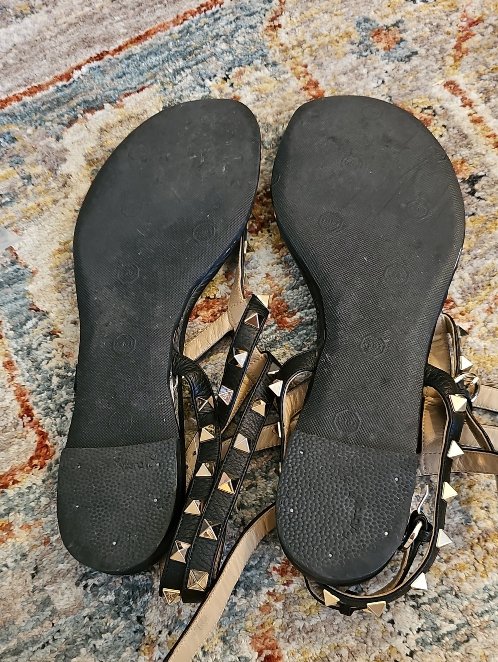 Valentino Black Studded gladiator Sandals - Women - Picture 4 of 6